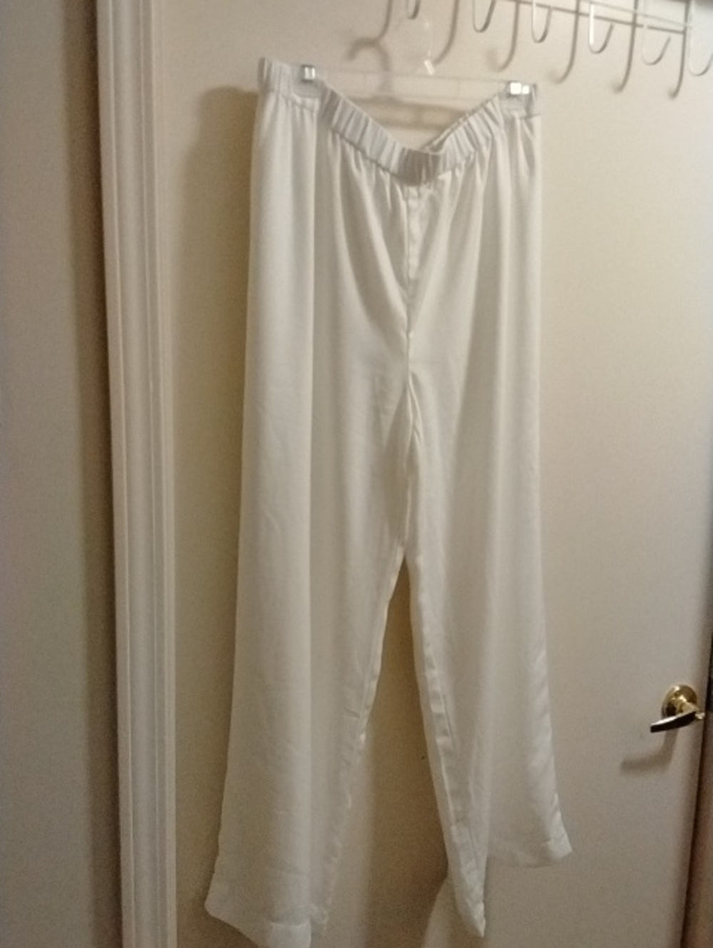 Michael Kors Women's White Wide-Leg Pull-up Trousers
